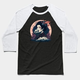 Goth Geisha Baseball T-Shirt